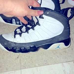 Jordan 7Y black & white lightly worn